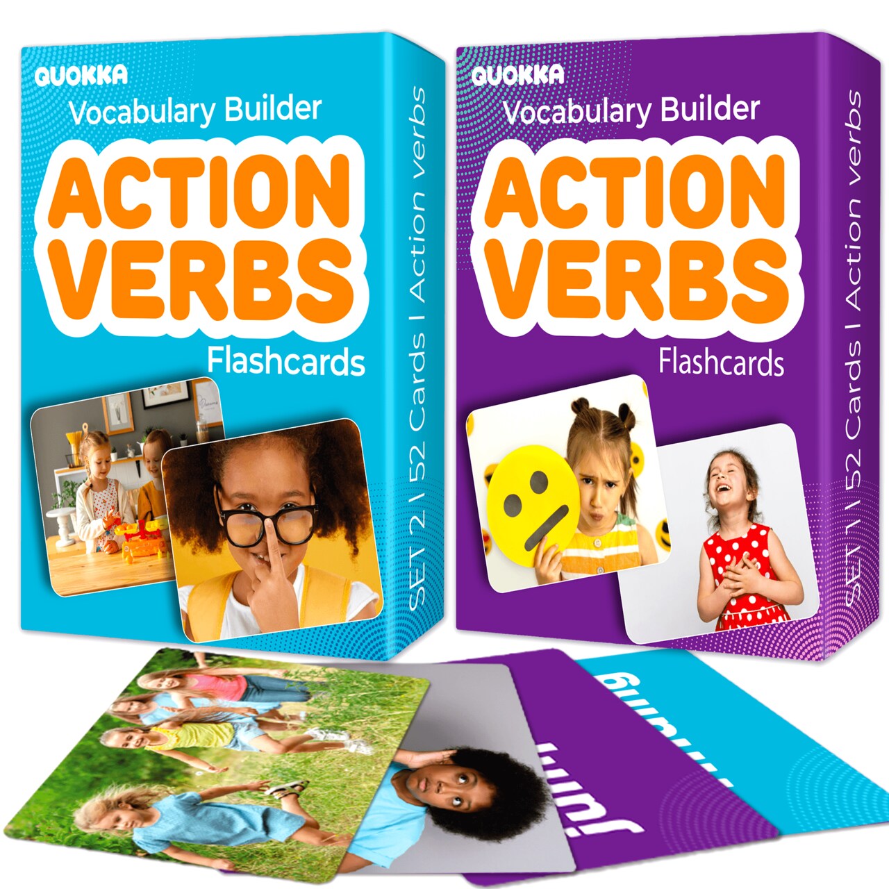 104 Action Verbs Flash Cards for Speech Therapy – Educational for Kids